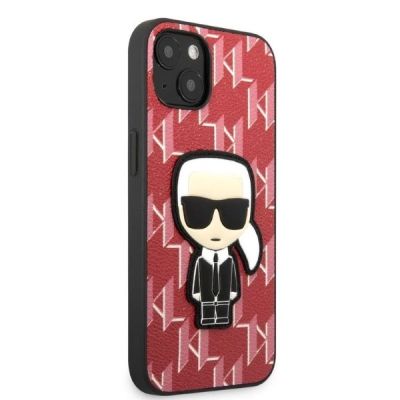 4. Karl Lagerfeld KLHCP13SPMNIKPI iPhone 13 mini 5.4" Hardcase rot/rot Monogram Ikonik Patch
