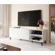 8. ABETO TV-Schrank 150x42x52 weiß/weiß glänzend