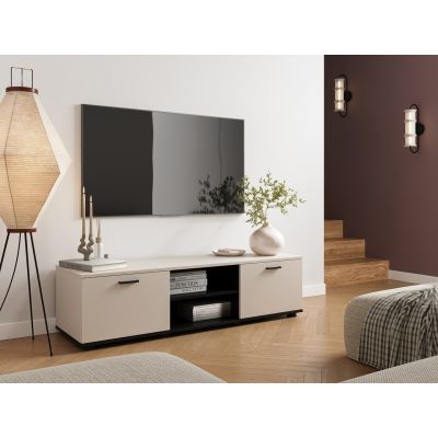 3. TV-Schrank SOHO 140x43x37 cm, Kaschmir + Schwarz