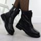 4. Schwarze Damen-Ankle-Boots aus Leder, Goe SS2N4145