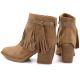 5. Damen-Cowboystiefel mit Fransen, gefüttert, kamelfarben, M.Daszyński