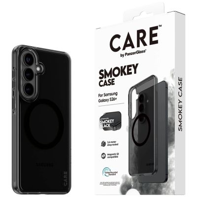 5. CARE by PanzerGlass Urban Explorer Smokey Hülle mit schwarzem Qi für Samsung Galaxy S26+ - Schwarz
