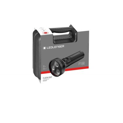 9. Ledlenser P18R Schwarze LED-Handtaschenlampe