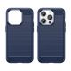 8. Carbon Case iPhone 14 Pro flexible Gel-Rückseite blau