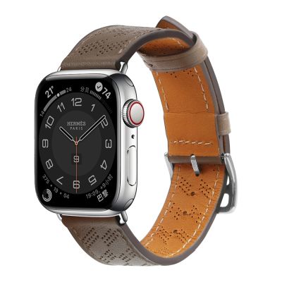 Armband Leder für Apple Watch 38 / 40 / 41 mm Band Armband - dunkelbraun