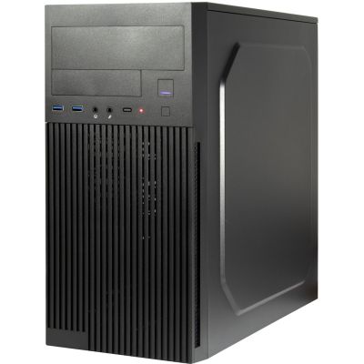 Inter-Tech IT-6521 Gerader Micro-Tower Schwarz