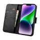 4. iCarer Wallet Case 2in1 Cover iPhone 14 Plus Anti-RFID Leder Flip Case Schwarz (WMI14220727-BK)