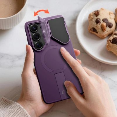 5. Tech-Protect Kevlar Aura MagSafe Hülle für Samsung Galaxy S26 Ultra – Lila