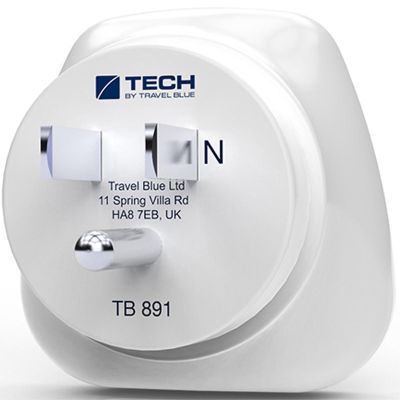 2. TRAVEL BLUE Reiseadapter SCHUCKO -> USA