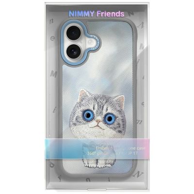 9. Nimmy Big Eyed Pet 2.0 Katzenhülle für iPhone 17 - Grau