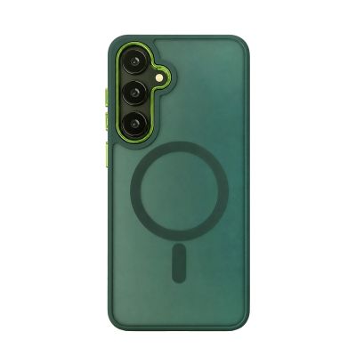 9. Wozinsky Fashion Case mit MagSafe für Samsung Galaxy S24 FE - Grün