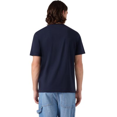 3. Herren Champion Kurzarm-T-Shirt Marineblau 222992 BS501