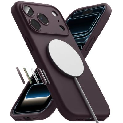 5. Ringke Silikon-MagSafe-Hülle für iPhone 18 Pro Max – Dunkelkirsche