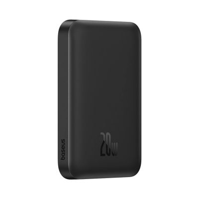 4. Baseus Magnetic Mini Air 6000mAh 20W Powerbank mit induktiver Ladefunktion und Baseus Simple USB-C-Kabel (20V/3A) 30cm – Schwarz