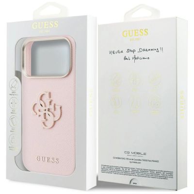 8. Guess FW Resin Logo Hülle für iPhone 17 Pro - Pink
