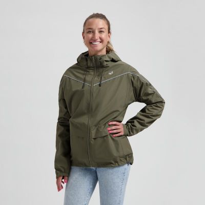 4. Rogelli ESSENTIAL Regenjacke grün XL