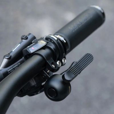 6. Rockbros 34210007001 Fahrradklingel für die linke Lenkerseite - Schwarz