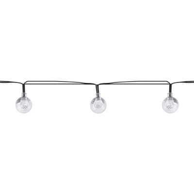 28. Solar-Gartenlampen-Girlande, Solarkette, 4,9 m, 40 LEDs, warmweiß