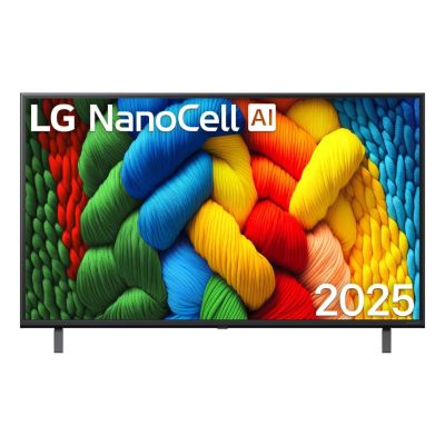LG NanoCell 43NANO81A6A 43'' 4K Ultra HD WebOS Dolby Digital DVB-T2 Schwarzer Fernseher (Steckdose)