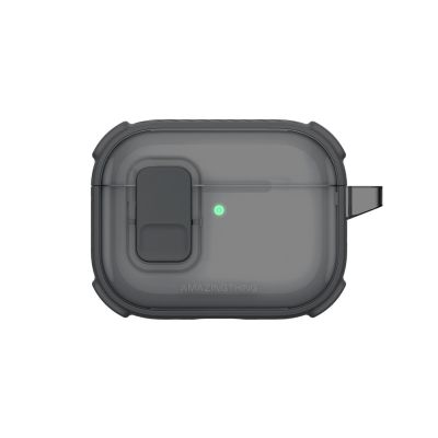 AmazingThing Titan Pro Mag Hülle, transparent, für AirPods Pro 3 - Schwarz