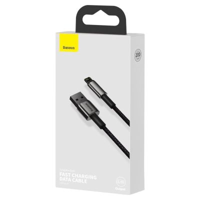 5. Baseus Tungsten kabel USB - Lightning 2,4 A 2 m schwarz (CALWJ-A01)
