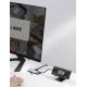 17. HUB Baseus Metal Gleam 6in1 USB-C - USB-C PD 100W 1x HDMI 4K 30Hz 3x USB-A 3.2 1x RJ45 - grau