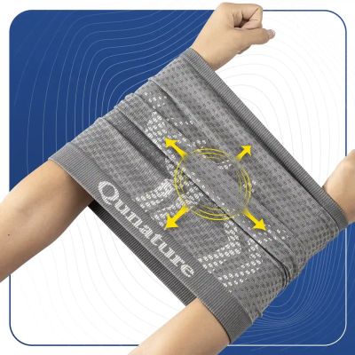 4. Qunature 11230014001 Skischal, Sport-Bandana, Einheitsgröße - Grau