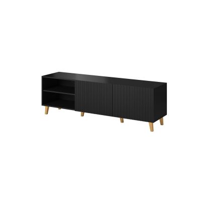 4. TV-Schrank PAFOS 150x40x52 schwarz matt