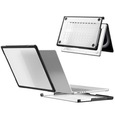 5. Tech-Protect Velar Hülle für MacBook Pro 14" 2021 / 2023 / 2025 / 2026 - Transparent Schwarz