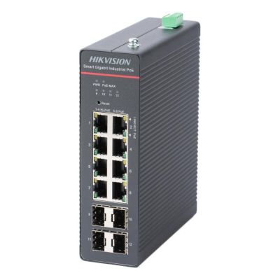 Hikvision-Switch DS-3T1512HP-SI-8P4F ohne Stromversorgung
