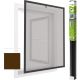 46. Moskitonetzfenster Aluminium 100x120 Braun Plus