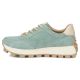 4. Grüne Plateau-Sneaker aus Leder, Modell Filippo DP7498