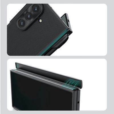 10. Nillkin Super Frosted Shield Fold Magnetische Schutzhülle für Samsung Galaxy Z Fold 7, MagSafe-kompatibel, mit S Pen Space – Schwarz