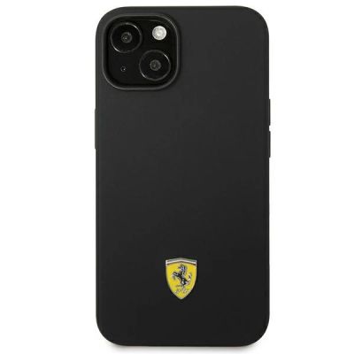 3. Ferrari FEHCP14MSIBBK iPhone 14 Plus 6.7" schwarz/schwarz Hardcase Silikon-Metall-Logo