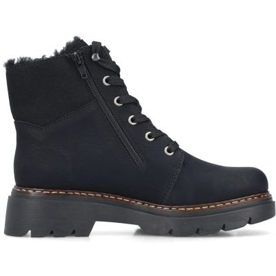 2. Bequeme Damen-Trekkingschuhe in Schwarz Rieker 76720-00