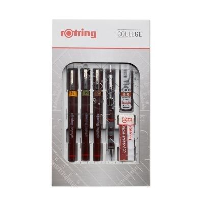 4. ROTRING Isograph College Set - 3 Stück. 0,25 / 0,35 / 0,5