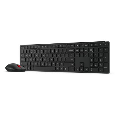 5. Lenovo 4X31S04814 Tastatur und Maus inklusive, Office RF Wireless + Bluetooth, Deutsch, Schwarz