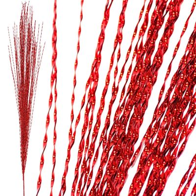 2. Dekorativer Zweig 117 cm Rot