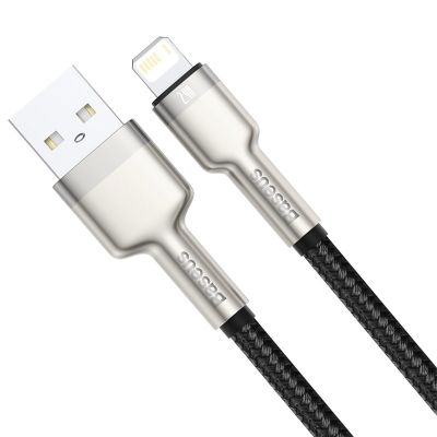 2. BASEUS CAFULE USB-KABEL FÜR LIGHTNING 2,4 A, 1 M (SCHWARZ)