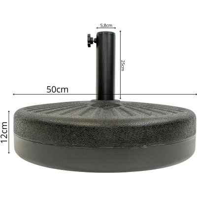 11. Schirmständer 22 kg SASKA GARDEN