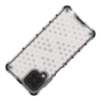 7. Honeycomb Handyhülle Schutzhülle mit TPU Rahmen für Samsung Galaxy A22 4G schwarz