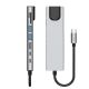 6. Tech-Protect HB09 USB-Hub 8-in-1 (USB-C + USB-A 3.0 + USB-C 3.0 + HDMI 4K 60Hz + SD/TF + PD 100W + RJ45 1000 MB/s) – Grau