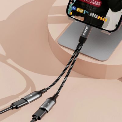 7. Dudao L13C+ 2in1 USB-C-Adapter – Grau