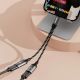 7. Dudao L13C+ 2in1 USB-C-Adapter – Grau