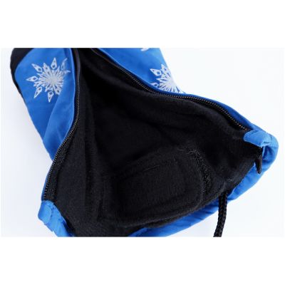 5. Viking Starlet Kinder Winterhandschuhe, Fleecebündchen, Deko-Schneeflocken, Marineblau (125/15/5195/15)