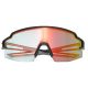 2. Rockbros Fahrradbrille Photochrom mit UV-Schutz und Korrektureinsatz Orange Gläser - Schwarz
