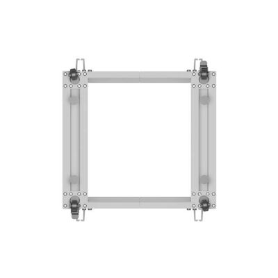 7. Open Rack 19'' 12U 600x600-1100 verstellbar grau Lanberg