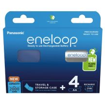 PANASONIC ENELOOP AA 2000mAh 4 Stück + Tasche