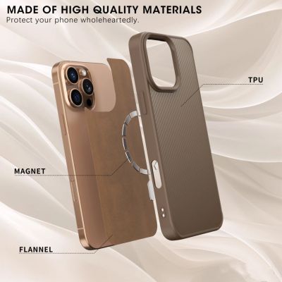 4. Wozinsky Carbon Fiber Case mit MagSafe für Samsung Galaxy S25+ - Grau