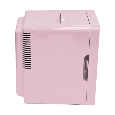 3. Mini-Kühlschrank mit LED-Schminkspiegel ELLE Home ESDAFX08PUEU 8L lila